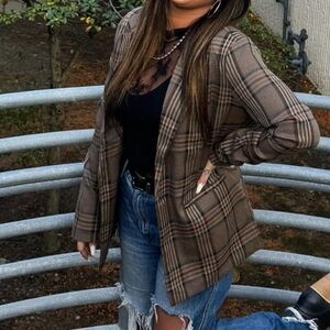 Plaid Blazer